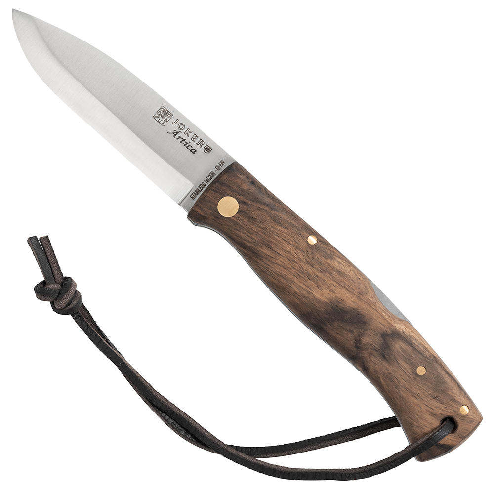 Joker™ »Artica« Folding Knife, Scandi Grind, Walnut | 710061 | 710061